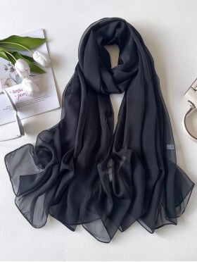 Solid Colour Chiffon Fashion Scarf
